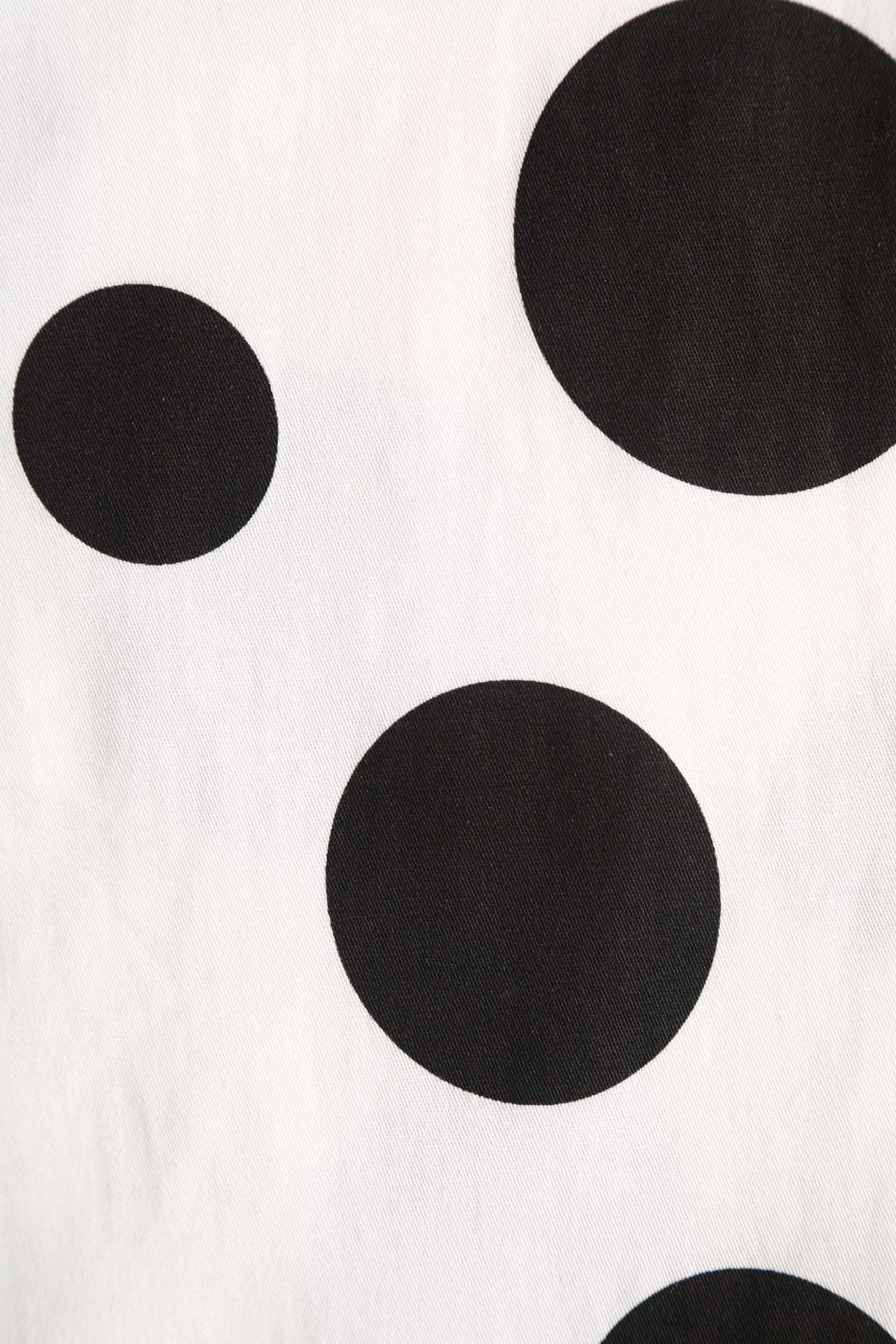 Pattern of Maria White Circle Dress With Polka Dots
