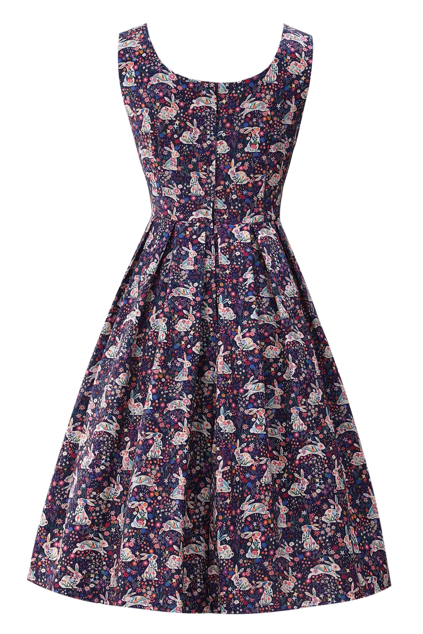 Back view of Meadow Hopper Swing Dress