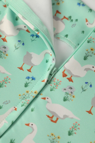 Mint Green Duck Swing Dress