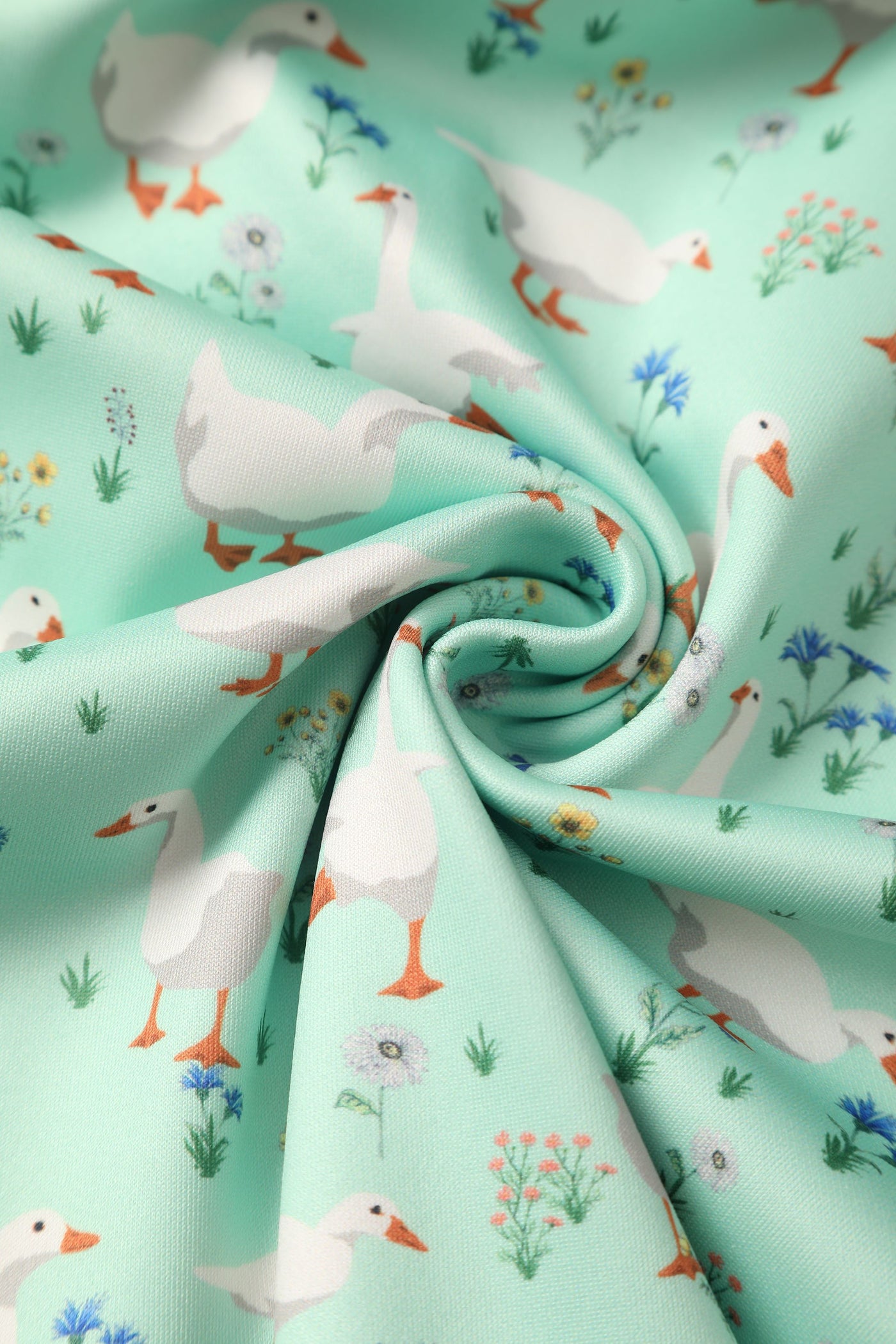 Mint Green Duck Swing Dress