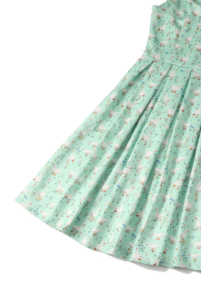 Mint Green Duck Swing Dress