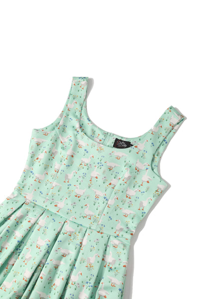 Mint Green Duck Swing Dress