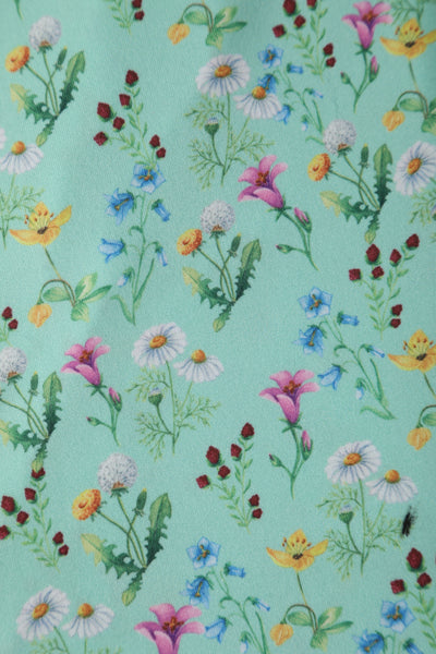mint ditsy Floral print