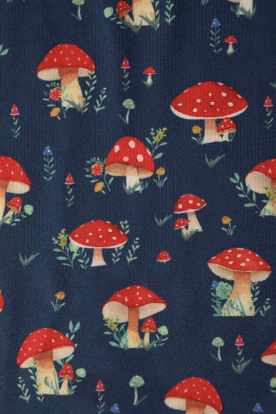 Close up view of Mushroom Long Sleeved Dress