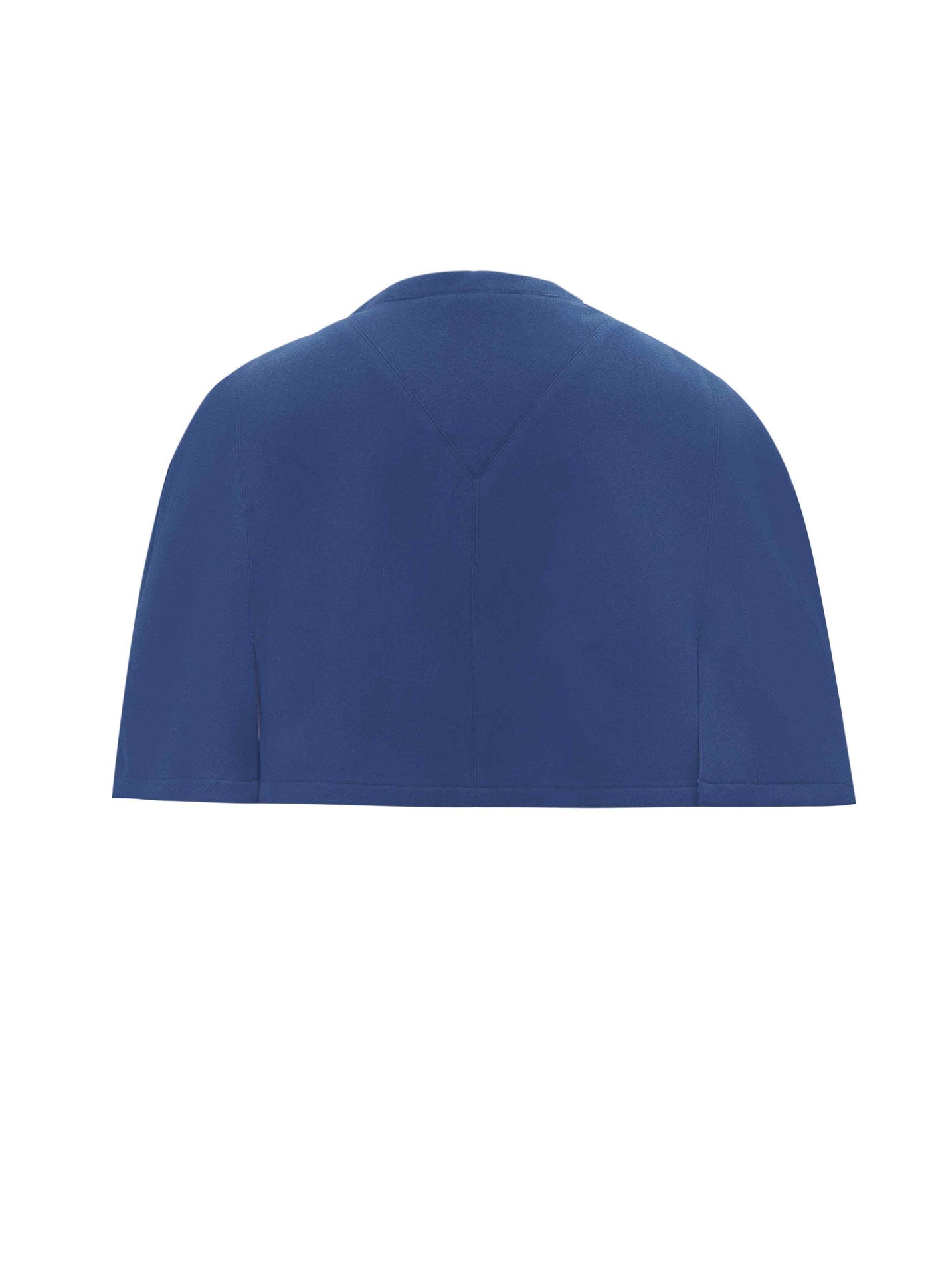 Back view of Navy Blue Cape Jacket