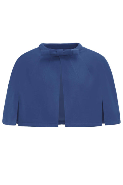 Front view of Navy Blue Cape Jacket