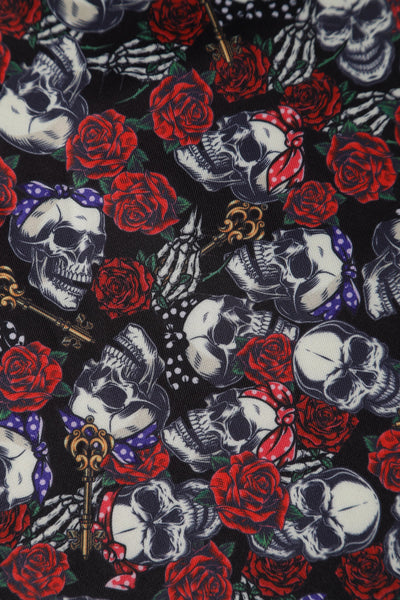 Tie Knot Pinup Skull Headband