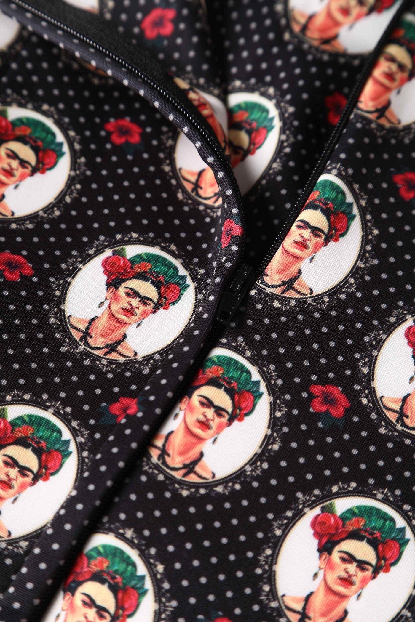 Close up view of Frida Off Shoulder Dress