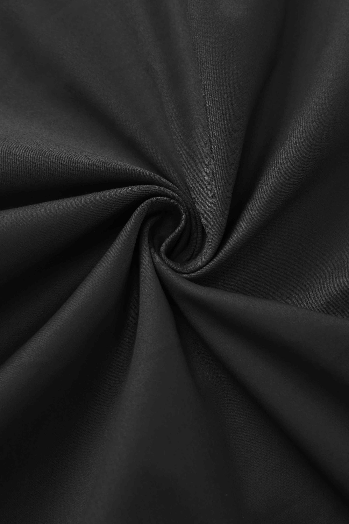 Fabric of One Shoulder Black Swing Dress