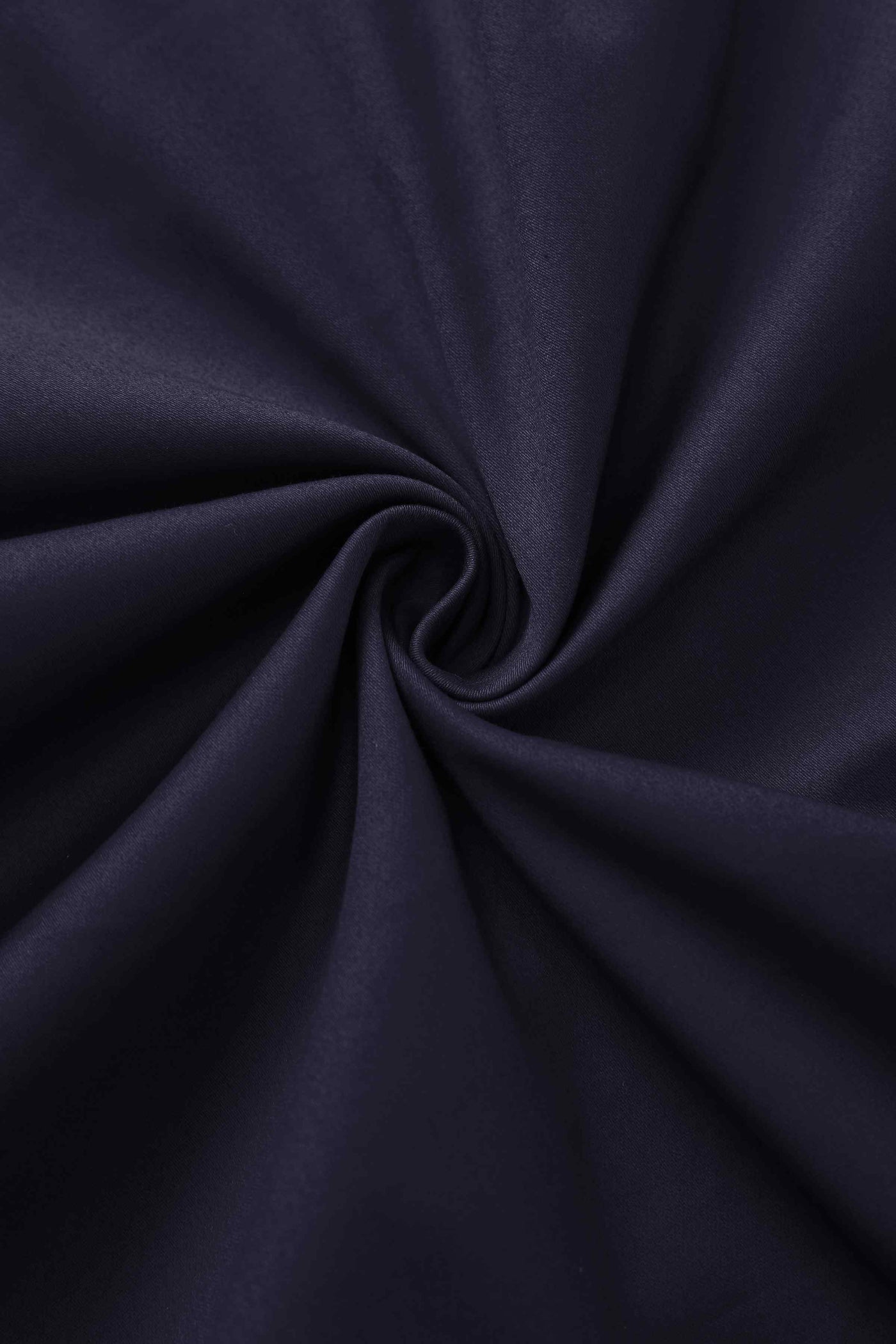 Fabric of One Shoulder Navy Blue Swing Dress