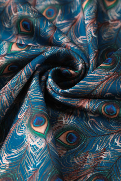 Peacock Feather Swing Dress