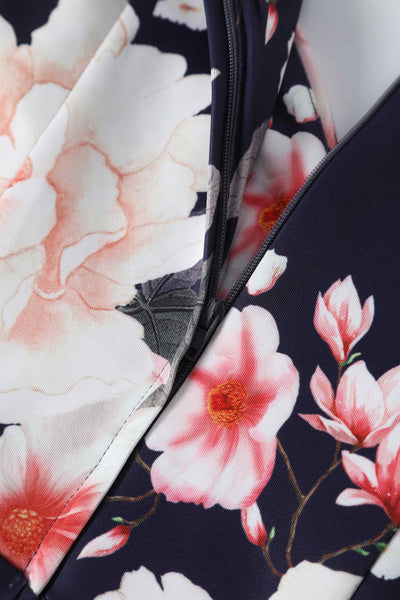 Close up view of Peony Off Shoulder Dress
