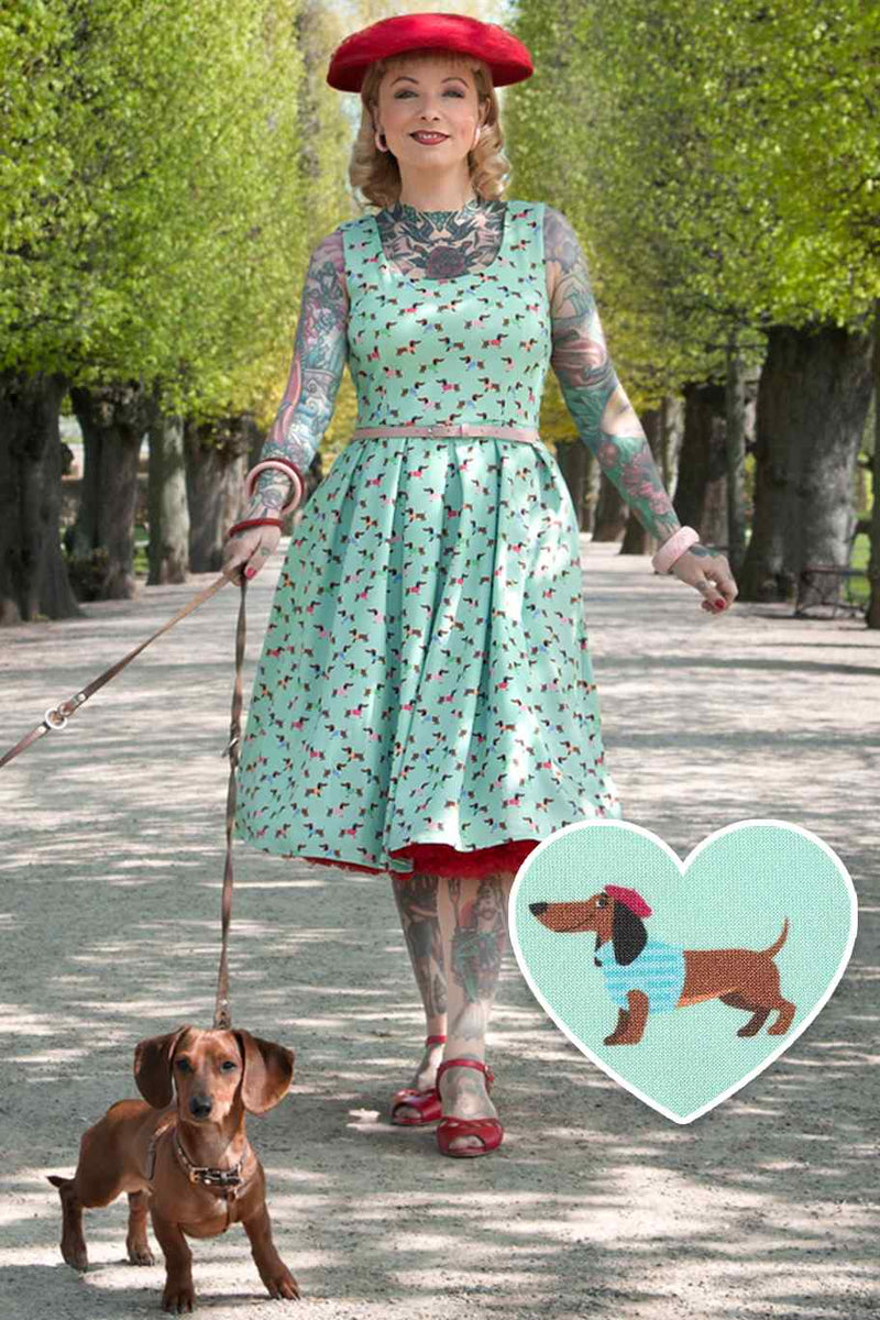 Amanda Picasso Sausage Dog Flared Dress Amanda Picasso Sausage Dog Flared Dress