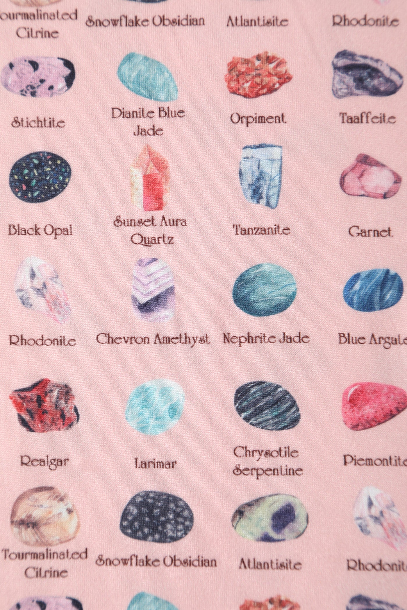 Close up view of Pink Gemstone Flared Dress