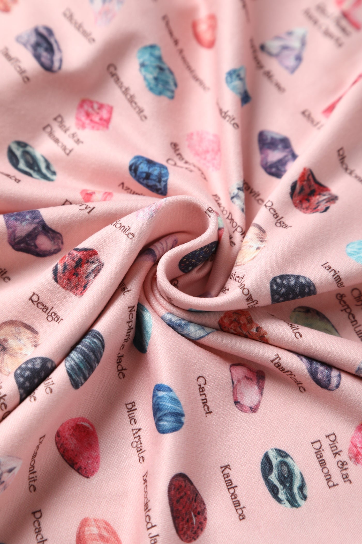 Close up view of Pink Gemstone Flared Dress