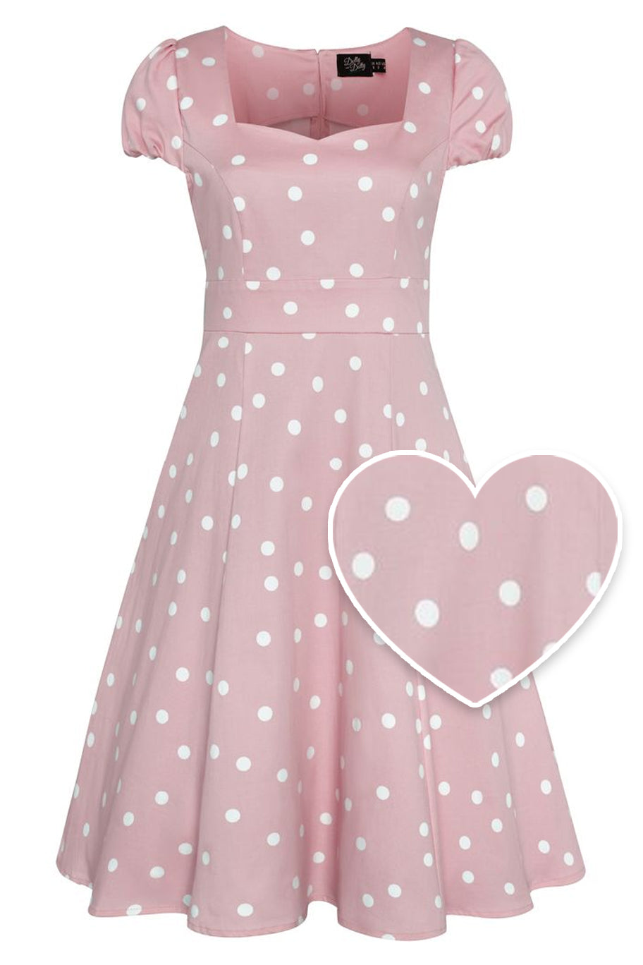 Pink Polka Dot Skater Dress