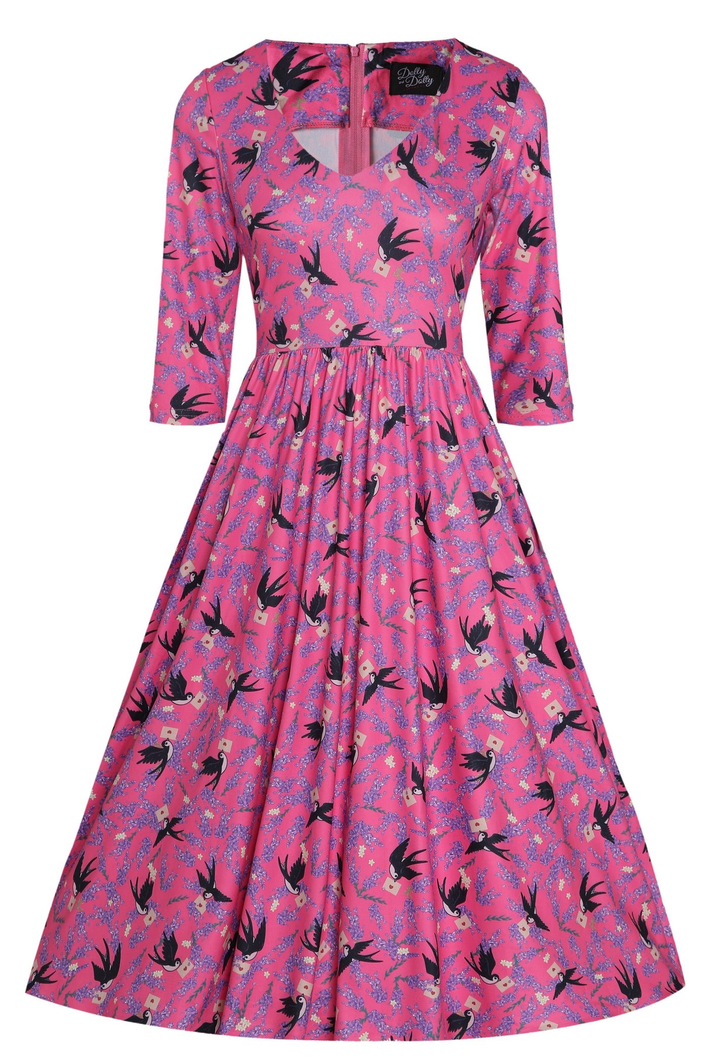 Pink Swallow Dress