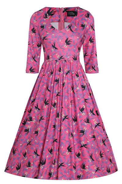 Pink Swallow Dress