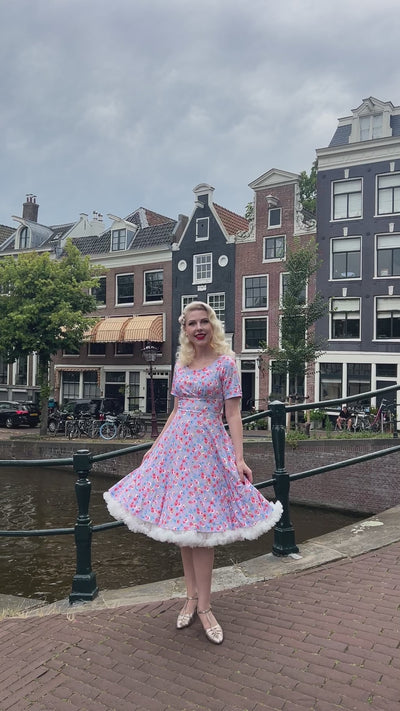 Brenda Lilac Floral A-line Dress
