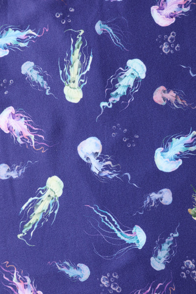 Purple Jellyfish Sleeved Dress