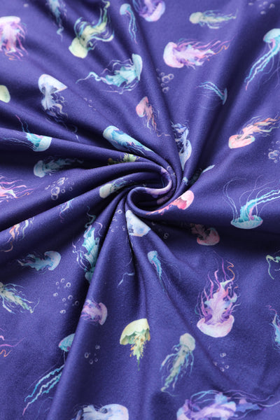 Purple Jellyfish Sleeved Dress