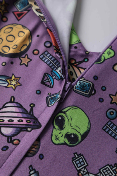 Purple UFO & Alien Dress