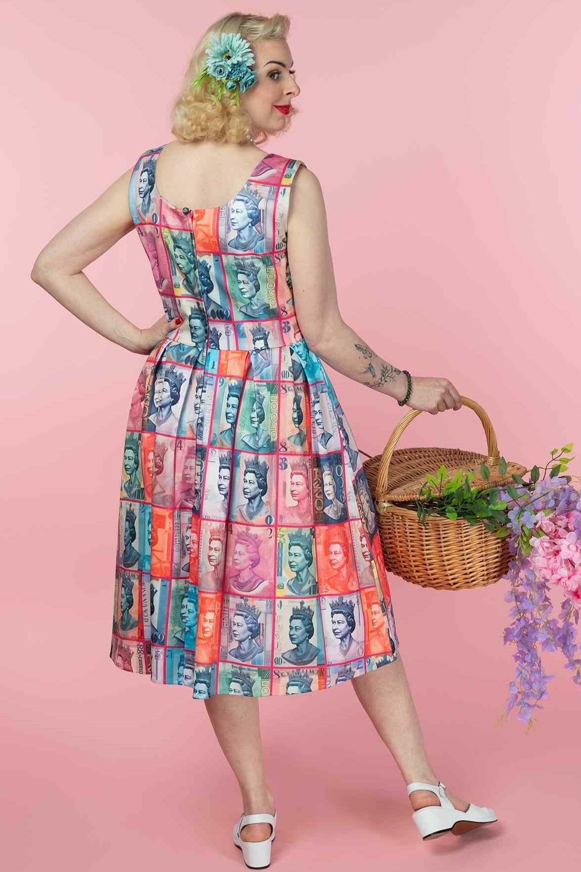 Amanda Queen Elizabeth II Flared Dress