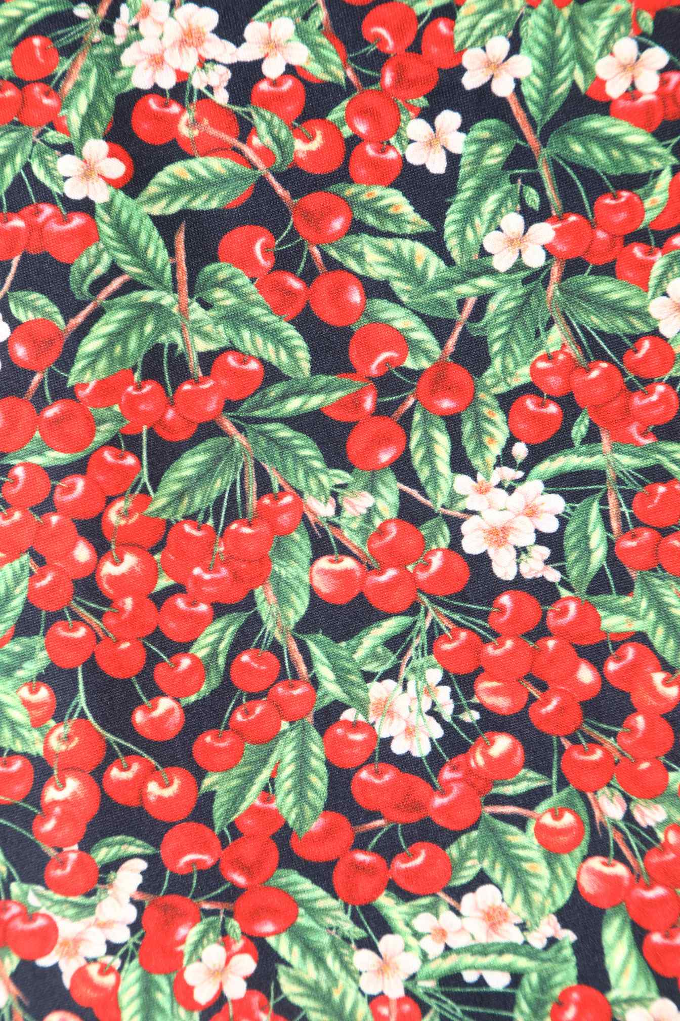 Close up view of Red Berry Tea Dress
