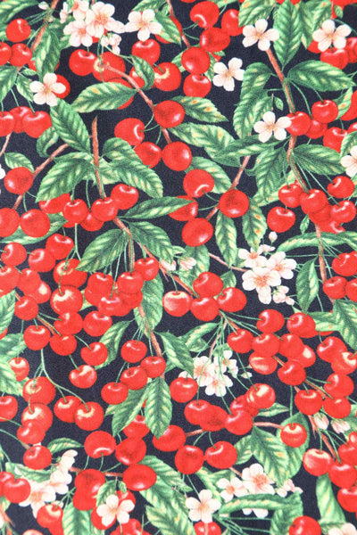 Close up view of Red Berry Tea Dress
