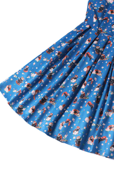 Red Panda Swing Dress
