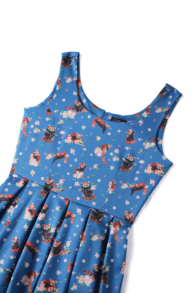 Red Panda Swing Dress