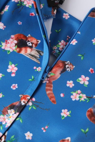 Red Panda Swing Dress