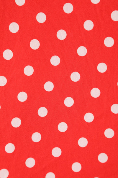 Red Polka Dot Wrap Dress