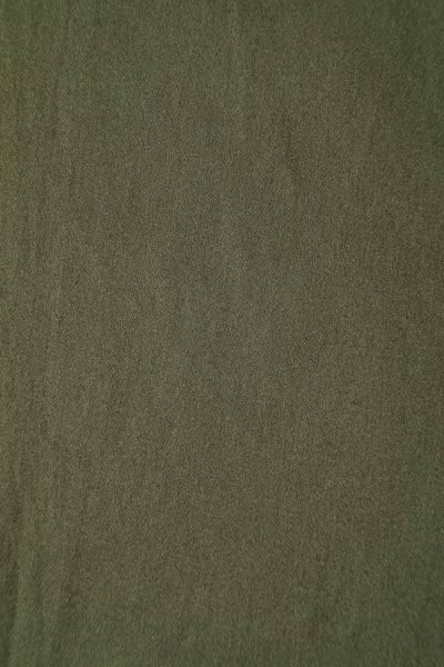 Close up view of Retro Army Green Shirt Dress