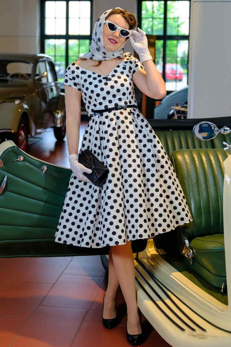 Polka Korean Fashion Online International Shipping Lily Retro Off