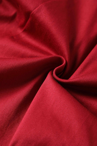 Close up view of Retro Red Shirt Dress