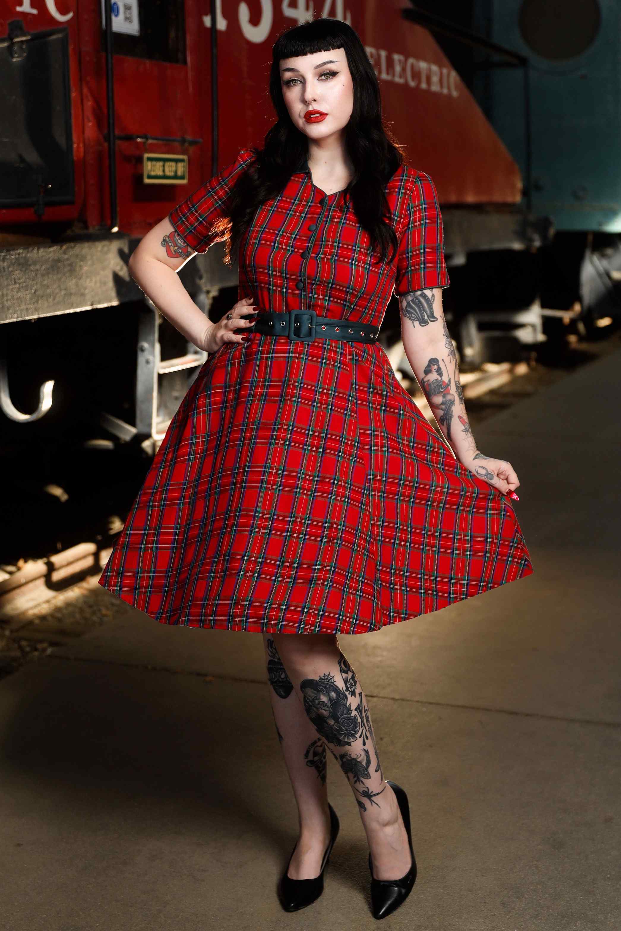 Royal Stewart Red Plaid Tartan Women's Boots