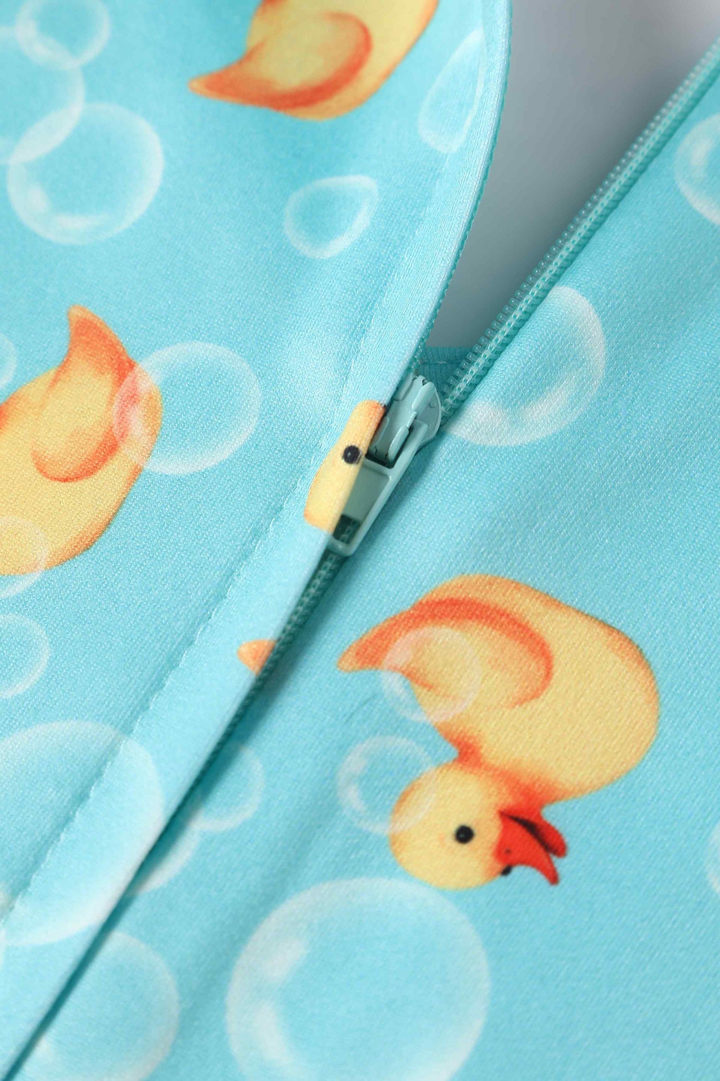 Close up view of Rubber Duck Short Sleeved Dress