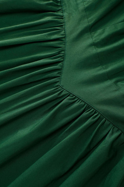 Fabric of Ruth Green Retro Long Sleeved Dress