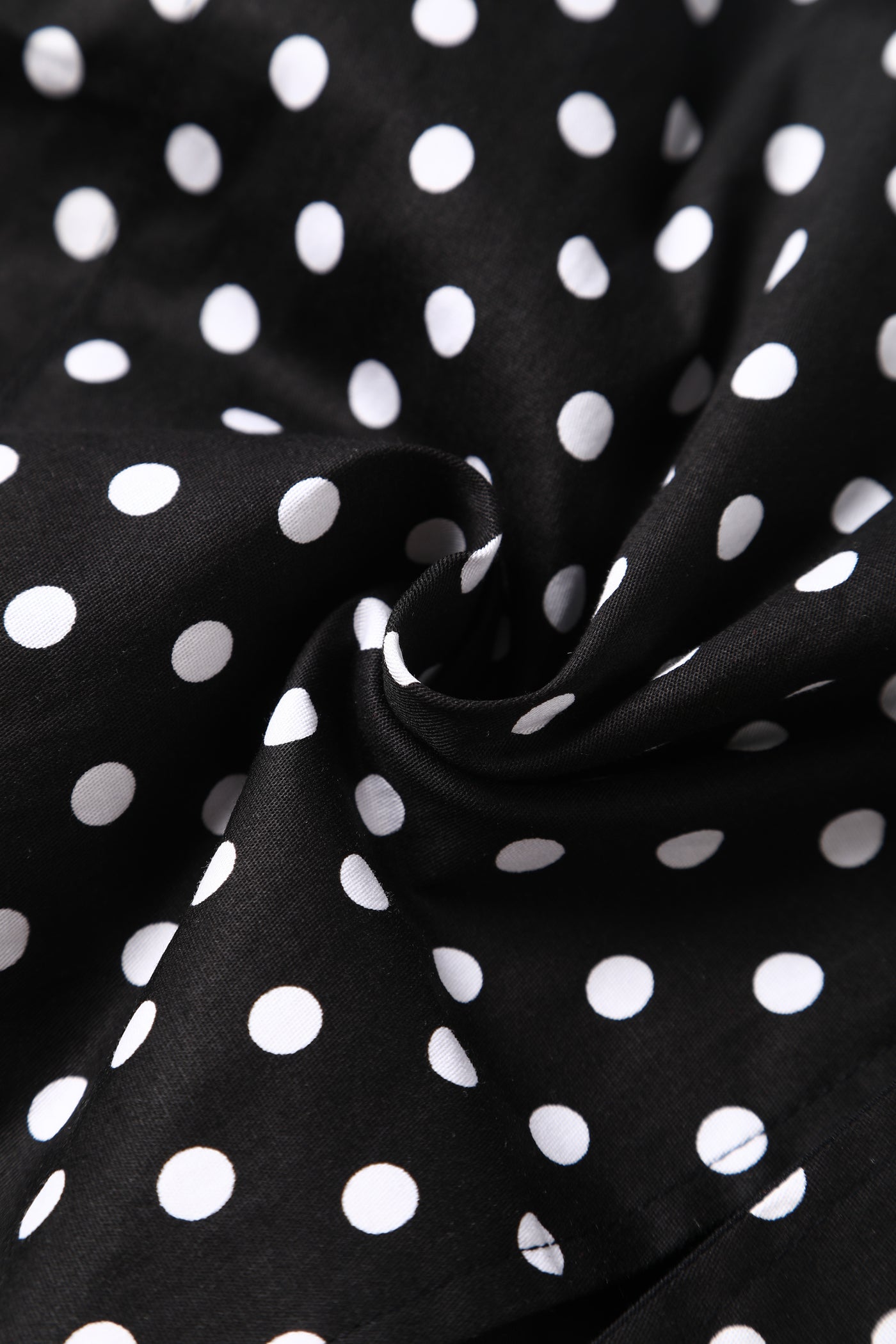 Fabric of Sabrina Black & White Polka Dot Cape Jacket