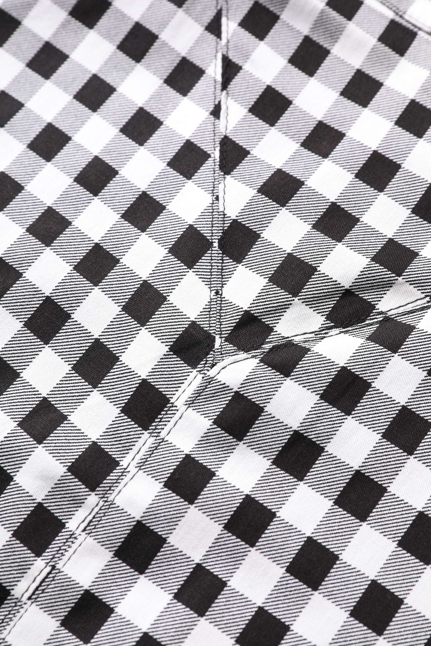 Check pattern of Sabrina Monochrome Check Cape Jacket