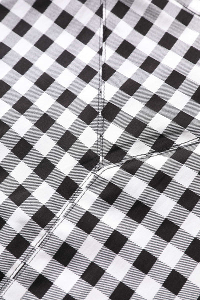 Check pattern of Sabrina Monochrome Check Cape Jacket