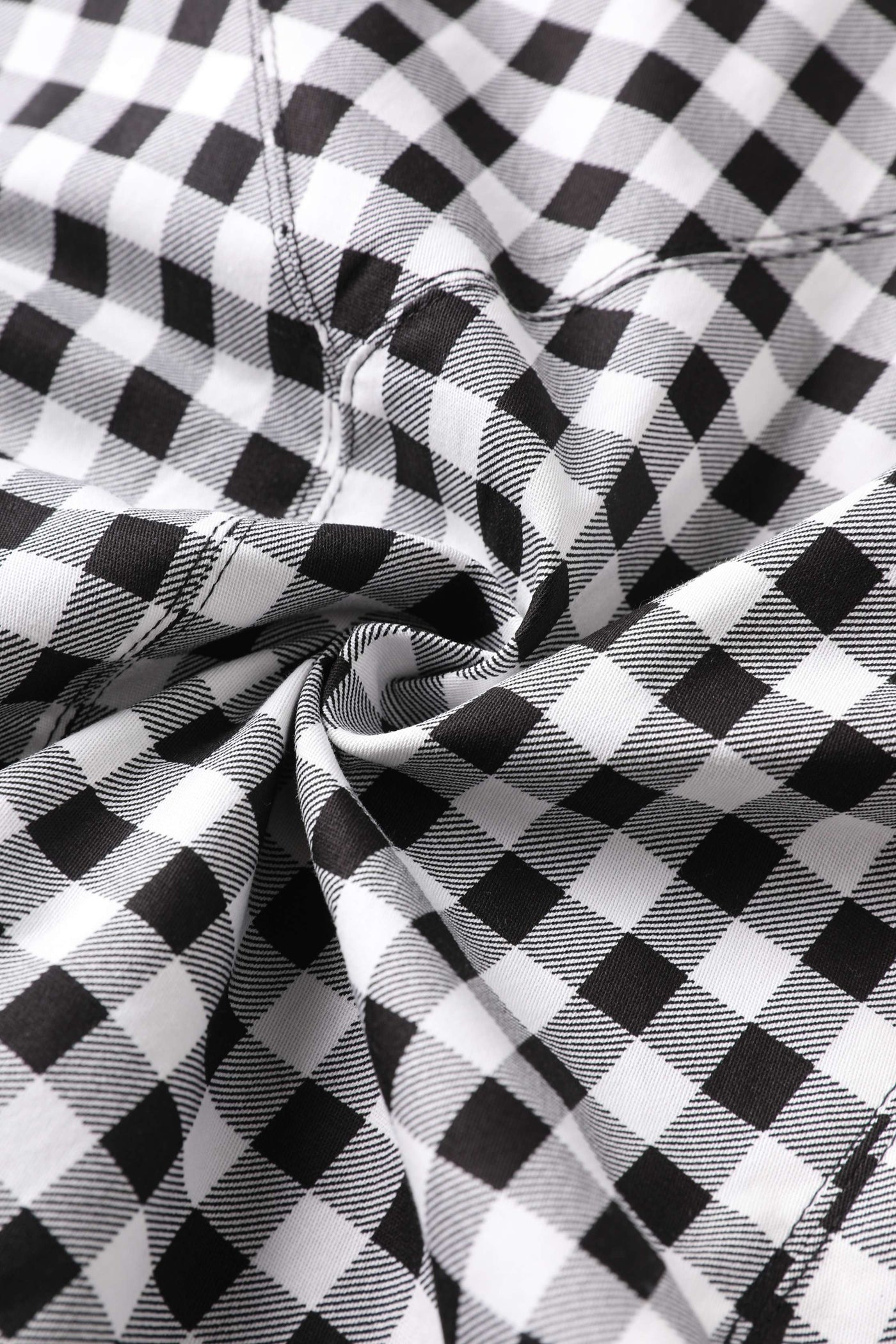 Fabric of Sabrina Monochrome Check Cape Jacket