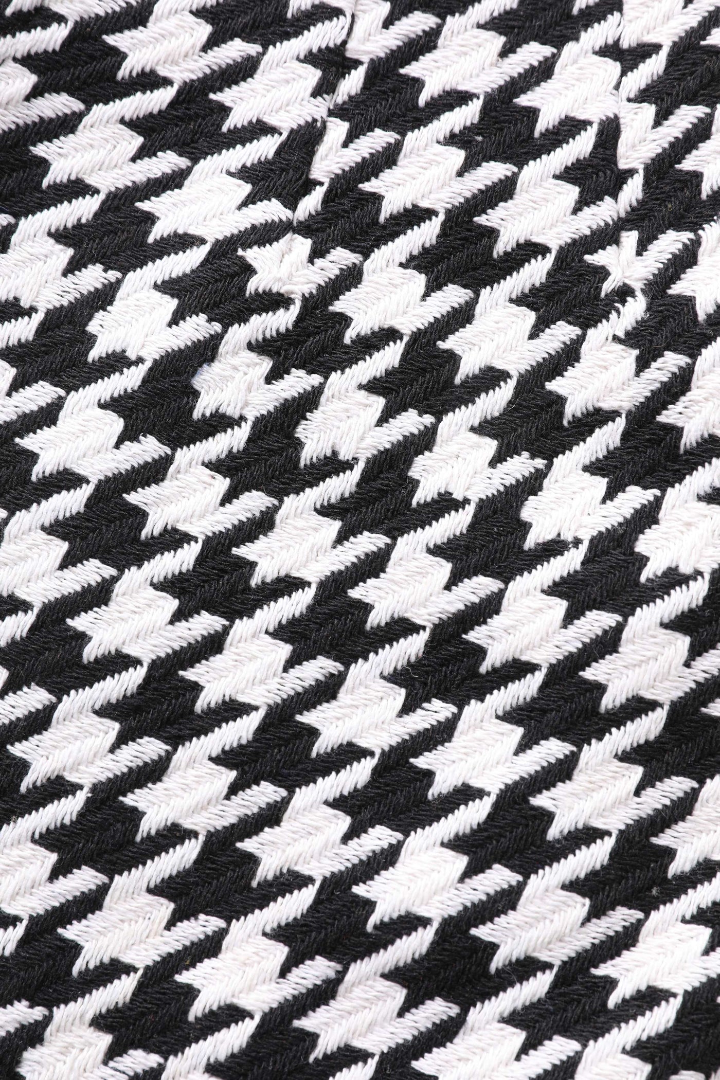 Pattern of Sabrina Monochrome Houndstooth Cape Jacket