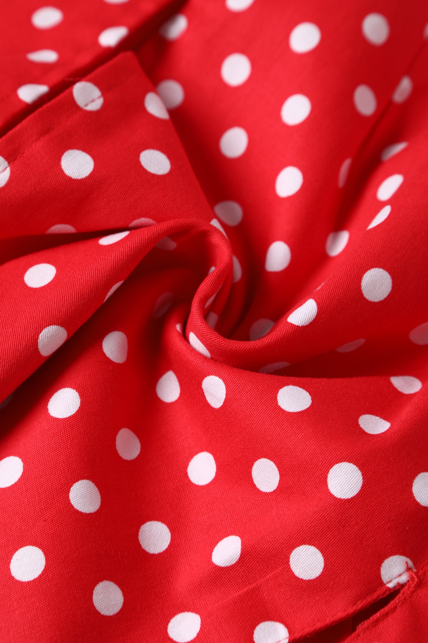 Fabric of Sabrina Red & White Polka Dot Cape Jacket