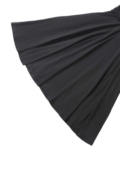 Close up view of Sandra Black Bow Tie Casual Dress