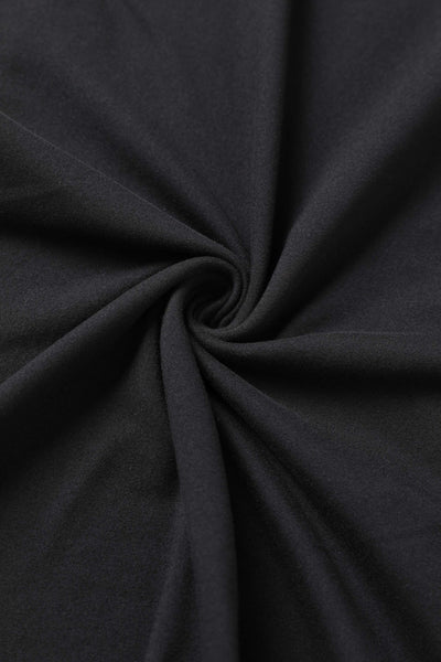 Fabric of Sandra Black Bow Tie Casual Dress