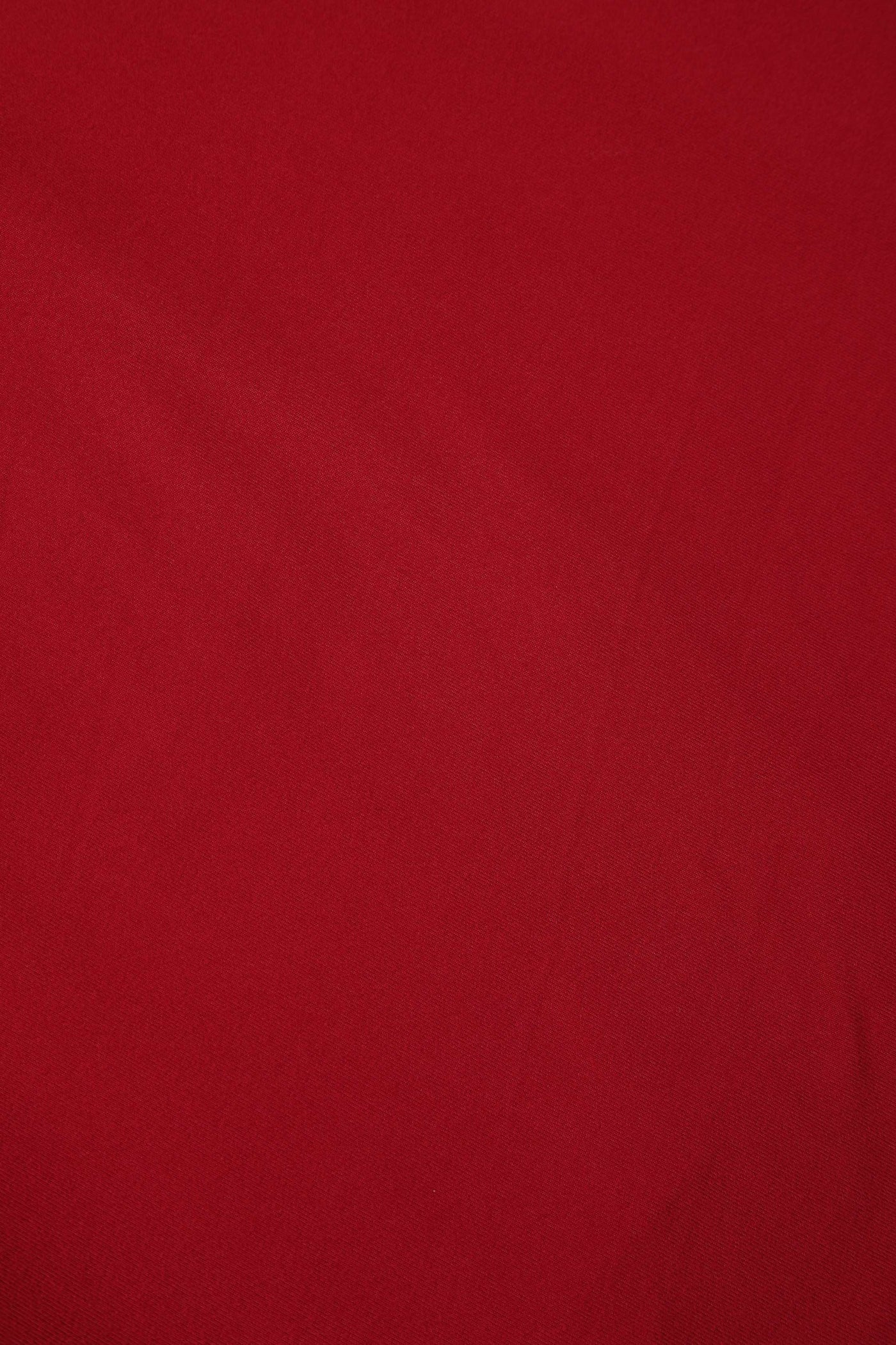 Plain print of Sandra Burgundy Bow Tie Casual Dress