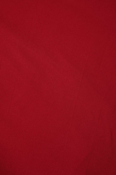 Plain print of Sandra Burgundy Bow Tie Casual Dress