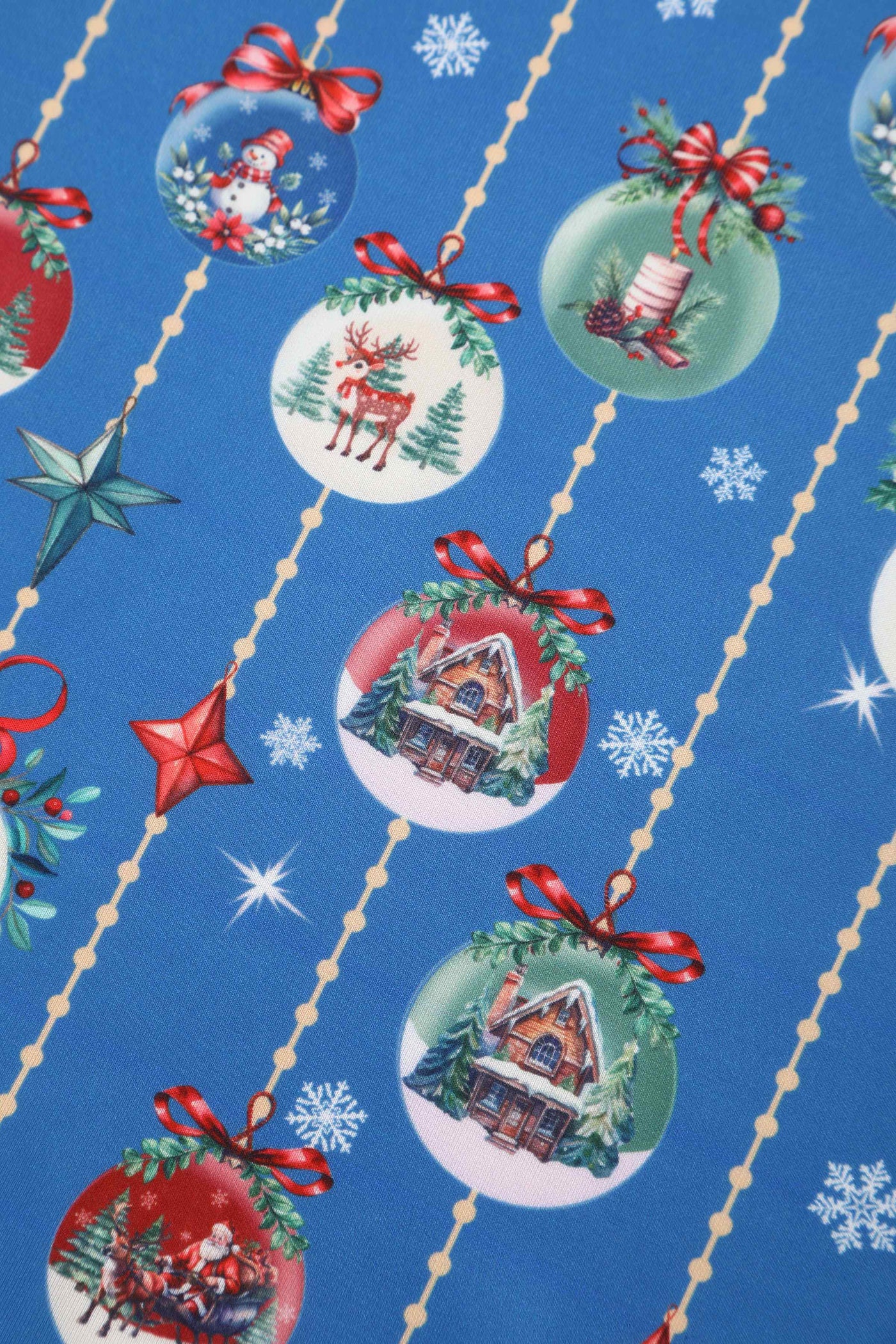 Pattern of Scarlette Christmas Bauble Midi Dress